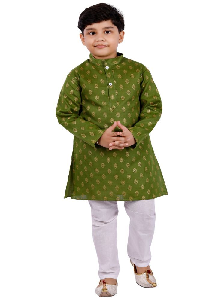     			s muktar garments Pack of 1 Boys Cotton Blend ( Green )