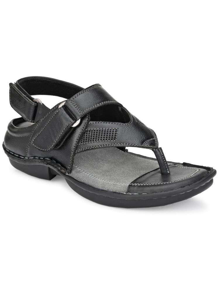     			softio - Black Men's Sandals