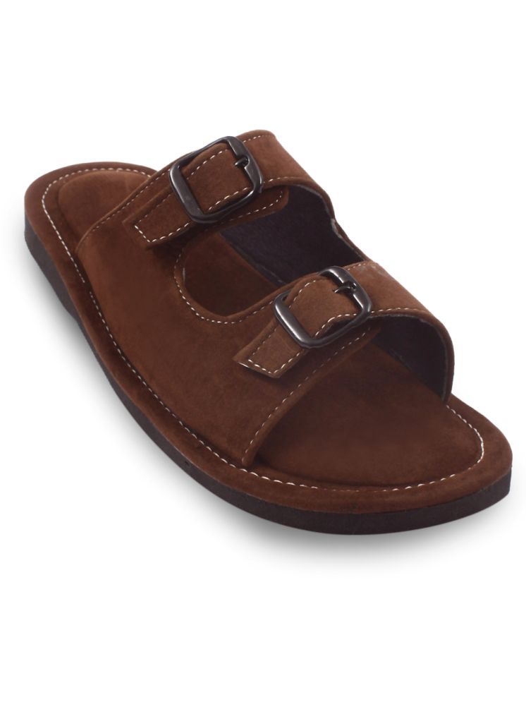     			Apratim Brown Men's Mule