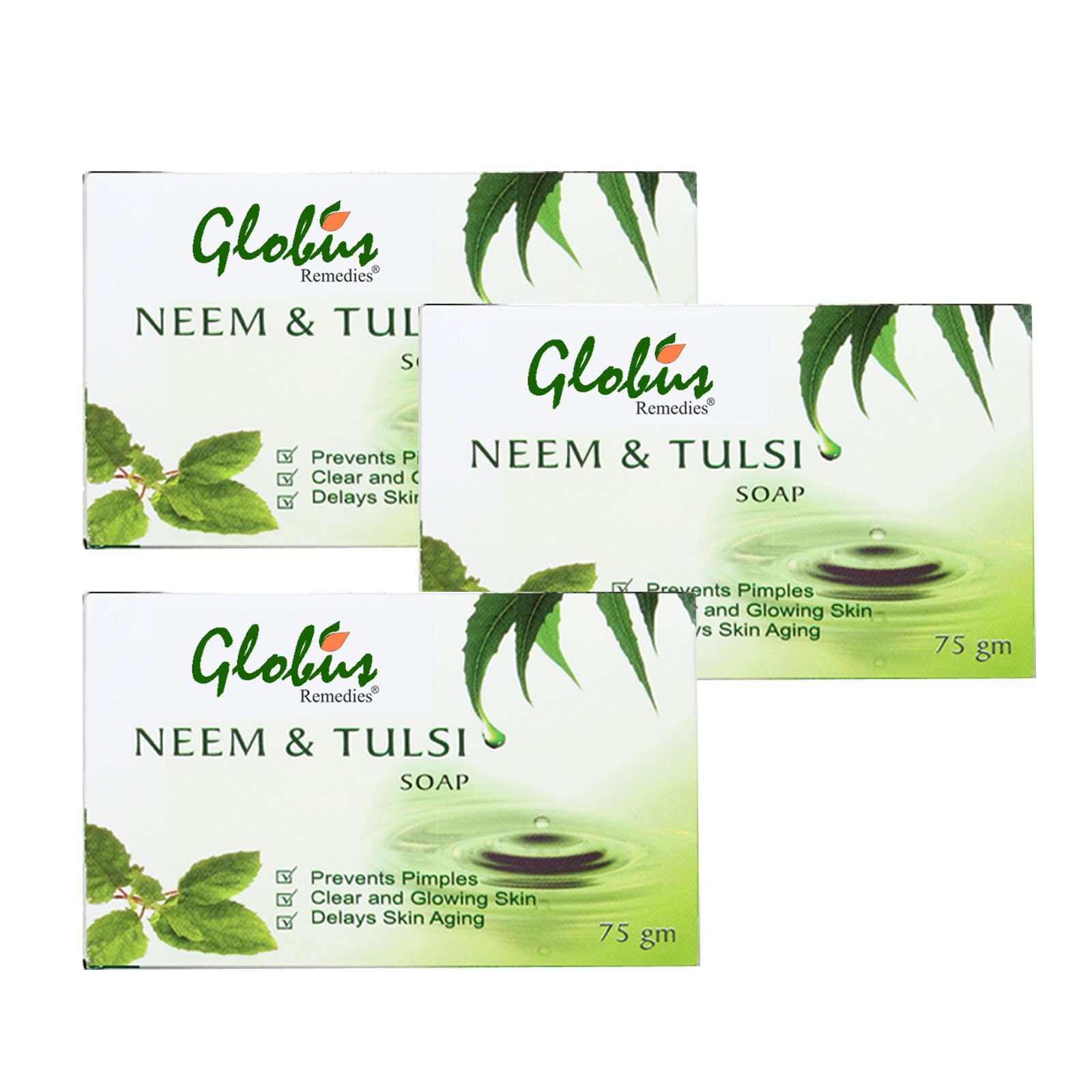     			Globus Remedies Neem & Tulsi Soap, 75gm (Pack of 3)