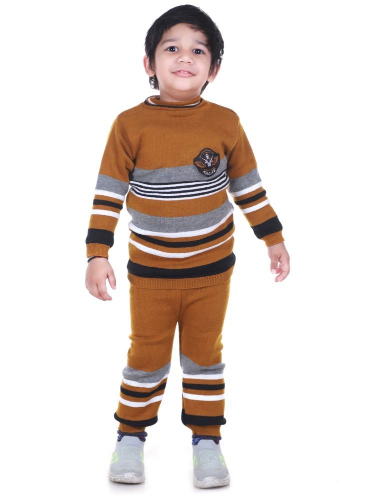     			GTwo Mustard Woollen Blend Boy's Pullover Sweaters ( Pack of 1 )