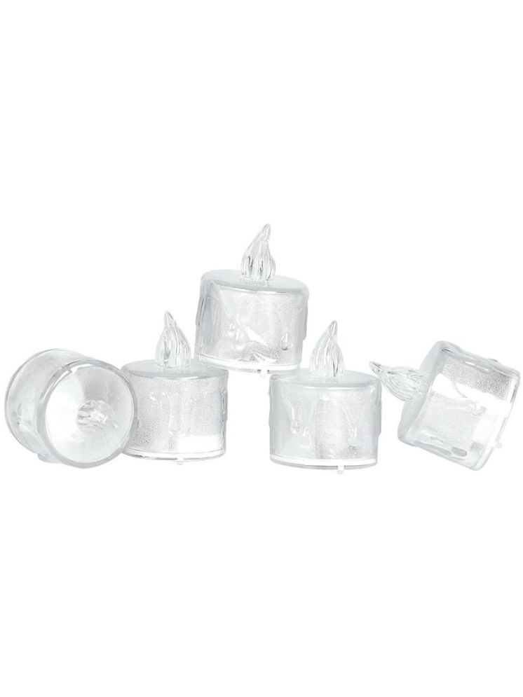     			Home Lane Off White LED Tea Light Candle 5 cm ( Pack of 5 )