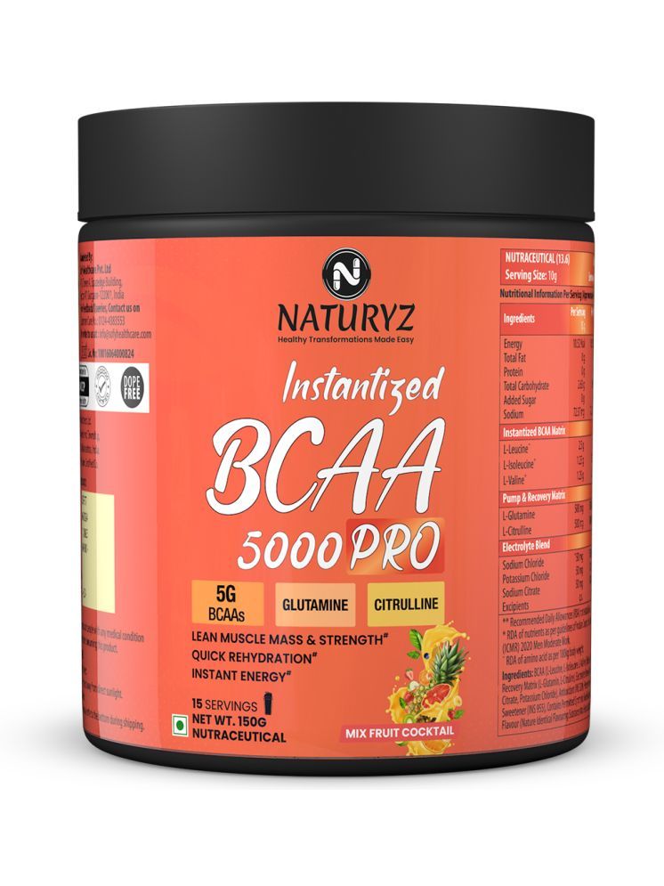     			NATURYZ N-BCAA 5000 PRO-150g-Mix Fruit Flavour 150 gm