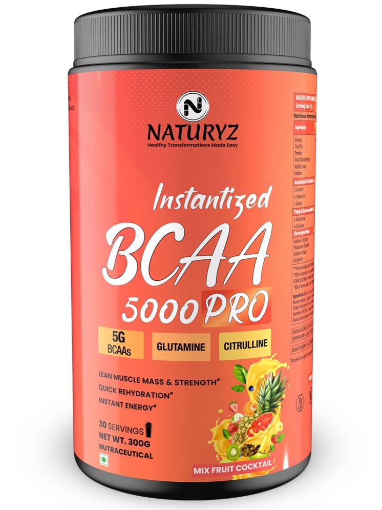     			NATURYZ N-BCAA 5000 PRO-300g-Mix Fruit Flavour 300 gm