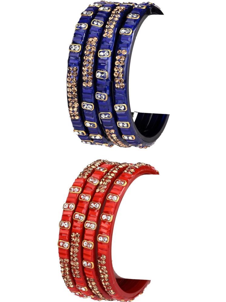     			Somil Multicolor Bangle Set ( Pack of 8 )