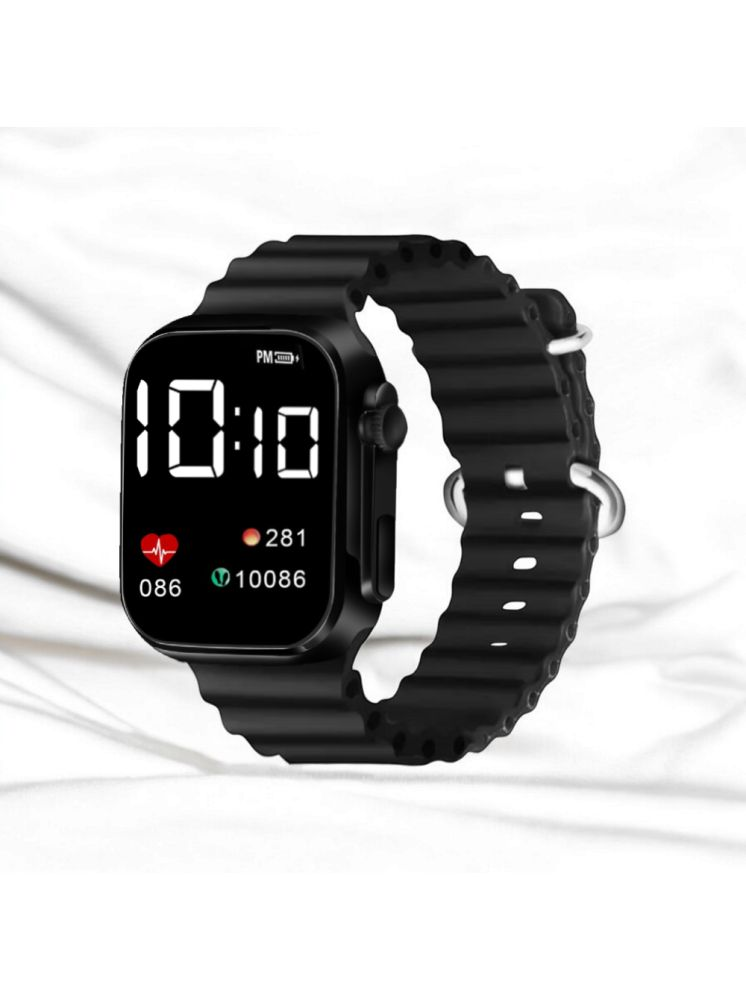     			Cosmic Black Silicon Digital Womens Watch