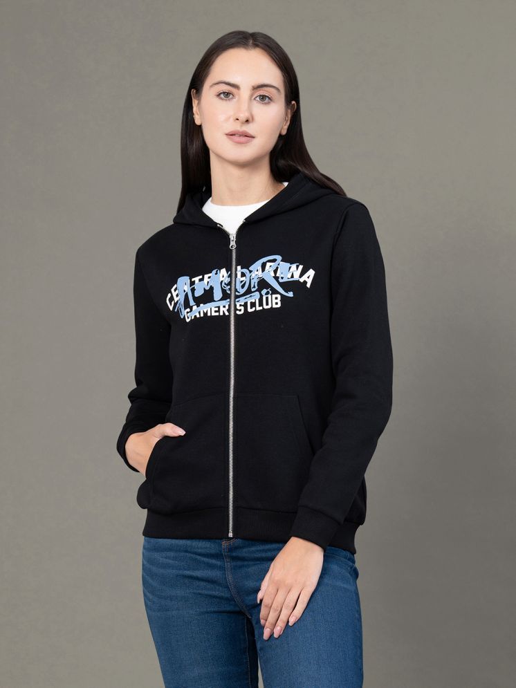     			Red Tape Fleece Women's Hooded Sweatshirt ( Black )