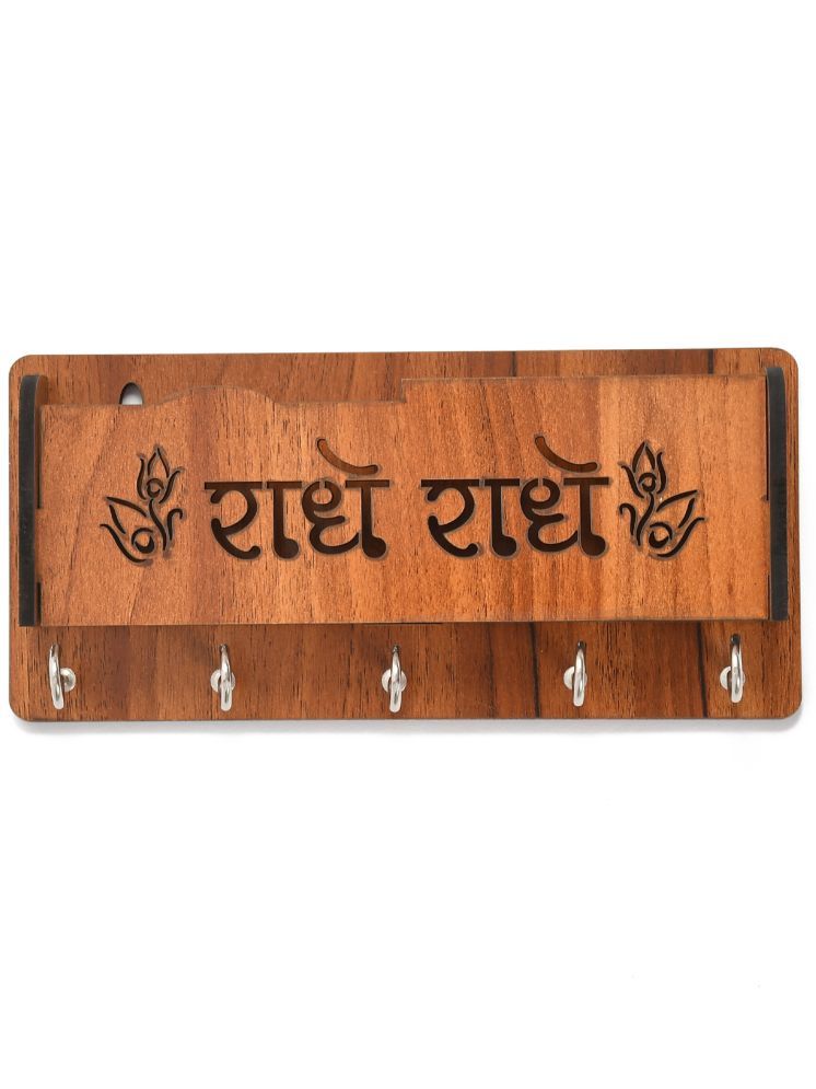     			vivek homesaaz Multicolour Wood Key Holder - Pack of 1