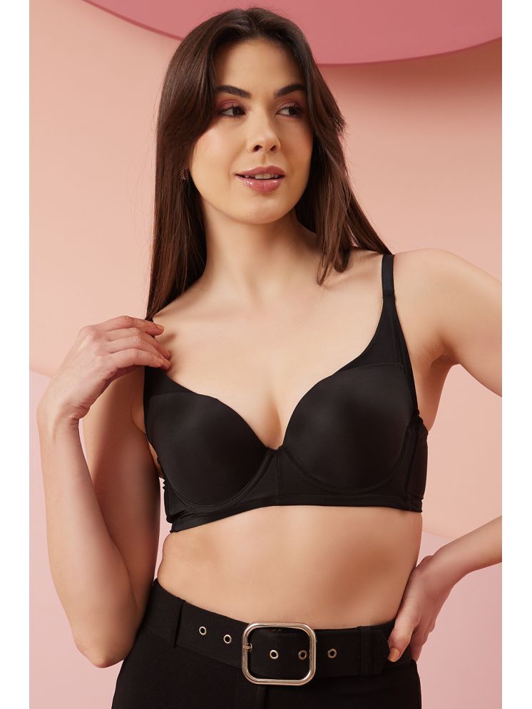     			Clovia Nylon Heavily Padded Women's T-Shirt Bra ( Black ) BR5034R13