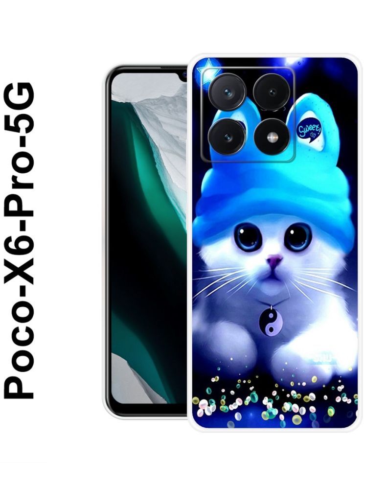     			PAEDICON Multicolor Printed Back Cover Silicon Compatible For POCO X6 Pro 5G ( Pack of 1 )