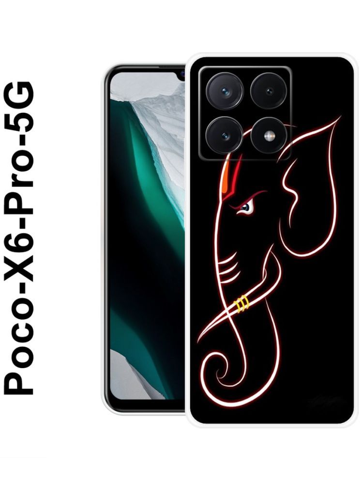     			PAEDICON Multicolor Printed Back Cover Silicon Compatible For POCO X6 Pro 5G ( Pack of 1 )