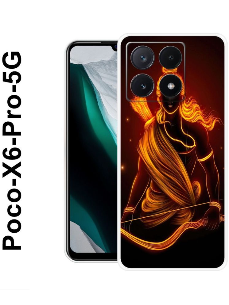     			PAEDICON Multicolor Printed Back Cover Silicon Compatible For POCO X6 Pro 5G ( Pack of 1 )