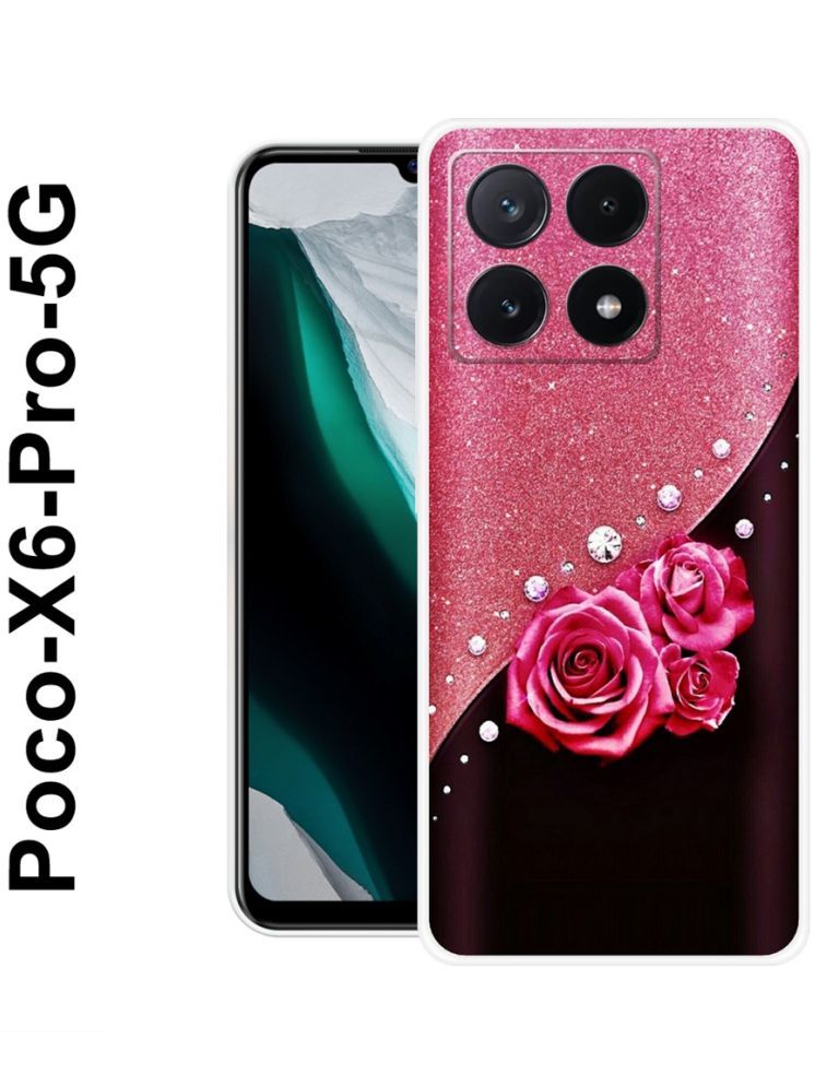     			PAEDICON Multicolor Printed Back Cover Silicon Compatible For POCO X6 Pro 5G ( Pack of 1 )