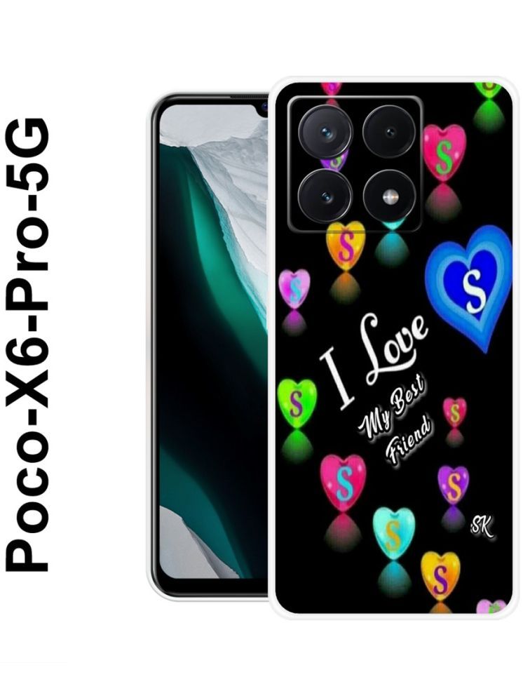     			PAEDICON Multicolor Printed Back Cover Silicon Compatible For POCO X6 Pro 5G ( Pack of 1 )