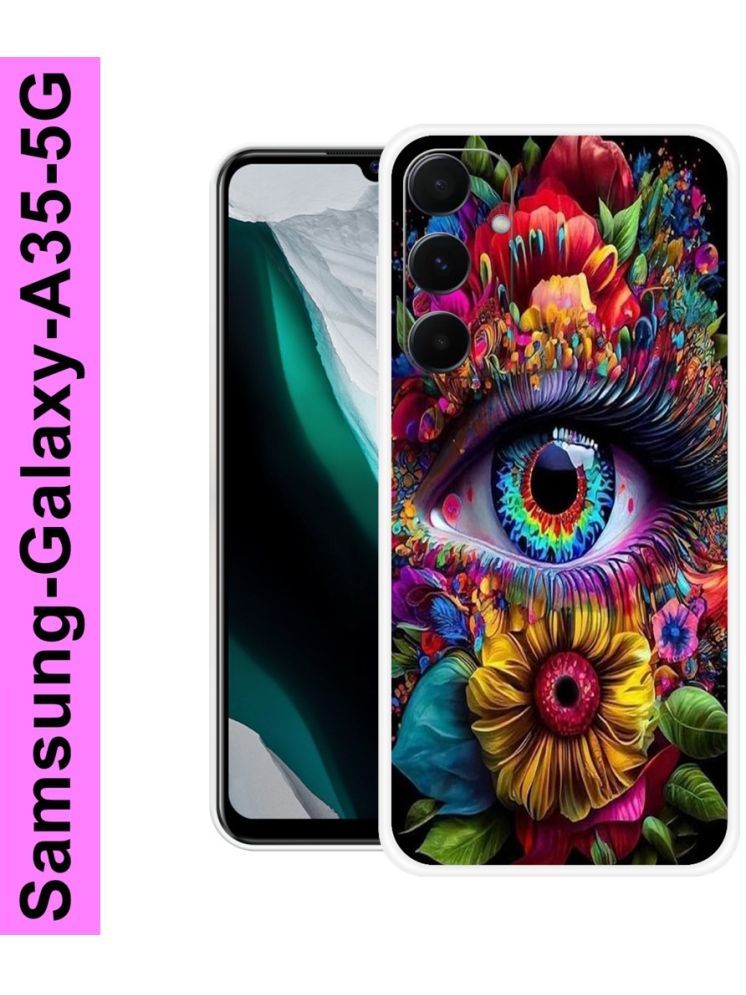     			PAEDICON Multicolor Printed Back Cover Silicon Compatible For Samsung Galaxy A35 5G ( Pack of 1 )