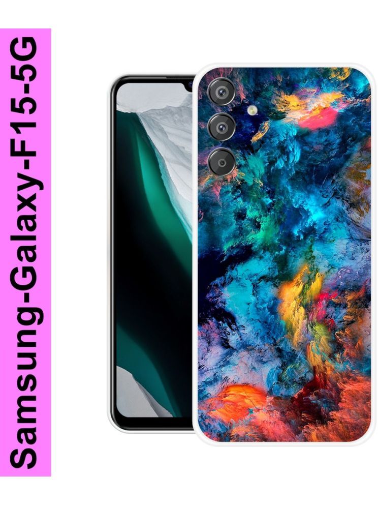     			PAEDICON Multicolor Printed Back Cover Silicon Compatible For Samsung Galaxy M15 5G ( Pack of 1 )