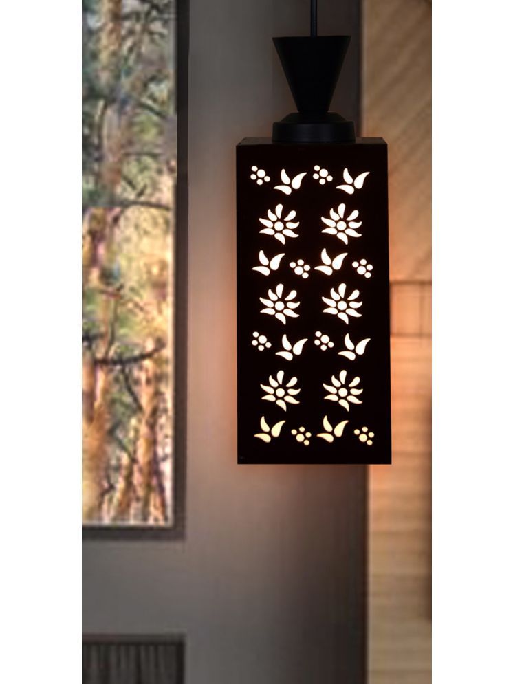     			Somil Wood Pendant Black - Pack of 1