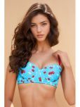 Clovia Nylon Lightly Padded Women's T-Shirt Bra ( Blue ) BR1365U03