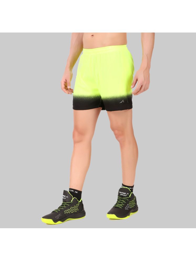     			Vector X Green Polyester Men's Running Shorts ( Pack of 1 )