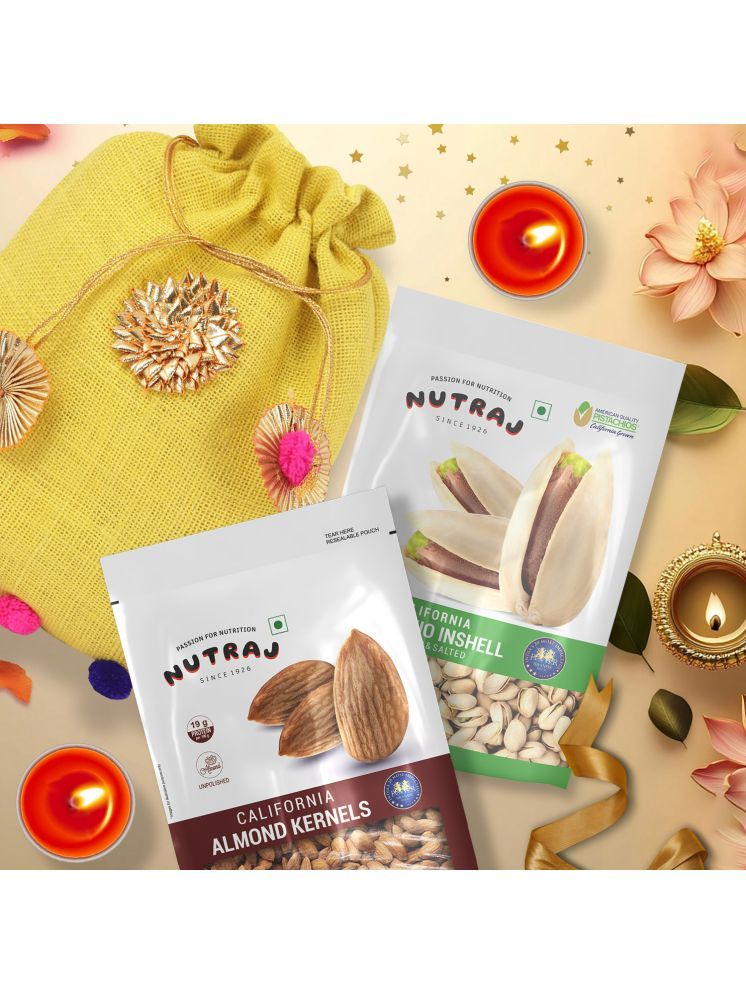     			Nutraj Divine Bond Diwali Gift Pack 500g, California Almonds 200g, California Pistachios 200g