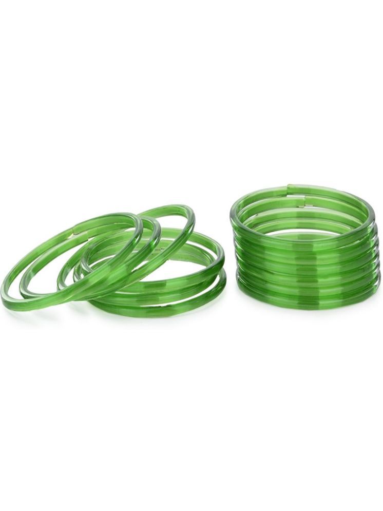     			Somil Green Bangle Set ( Pack of 12 )