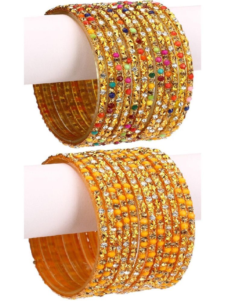     			Somil Multicolor Bangle Set ( Pack of 24 )