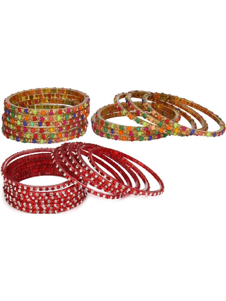     			Somil Multicolor Bangle Set ( Pack of 24 )