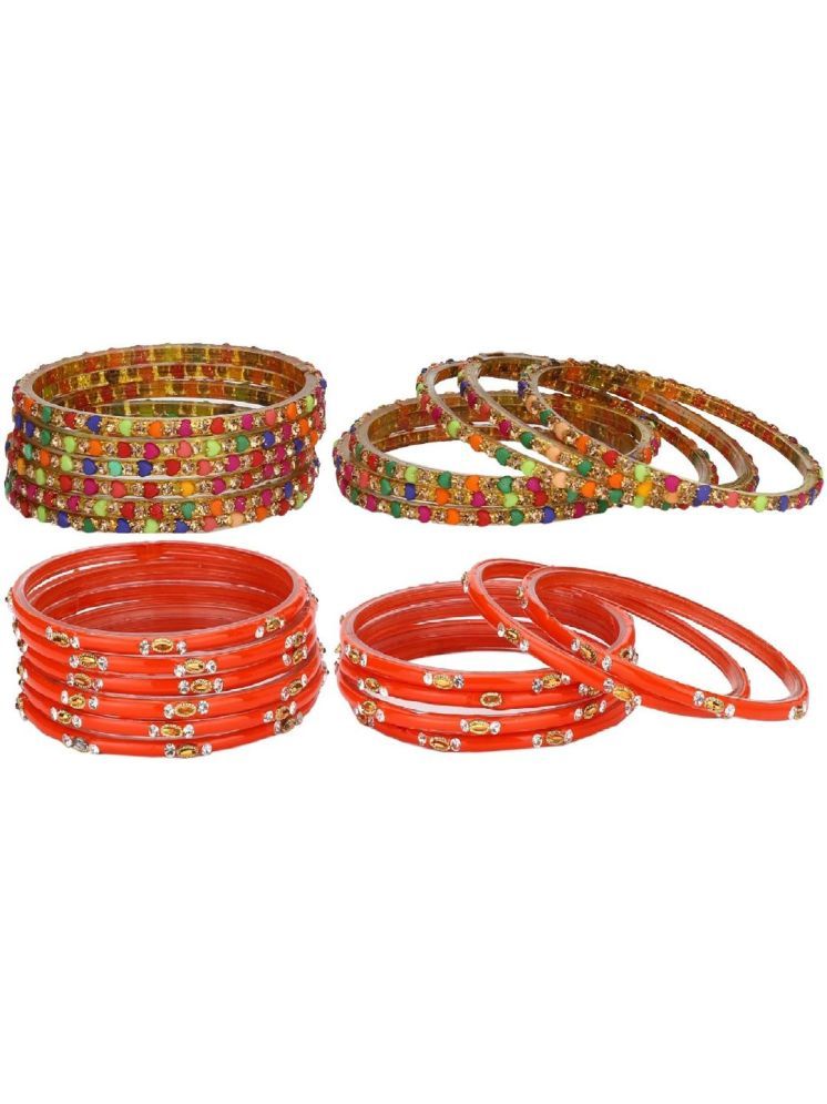     			Somil Multicolor Bangle Set ( Pack of 24 )