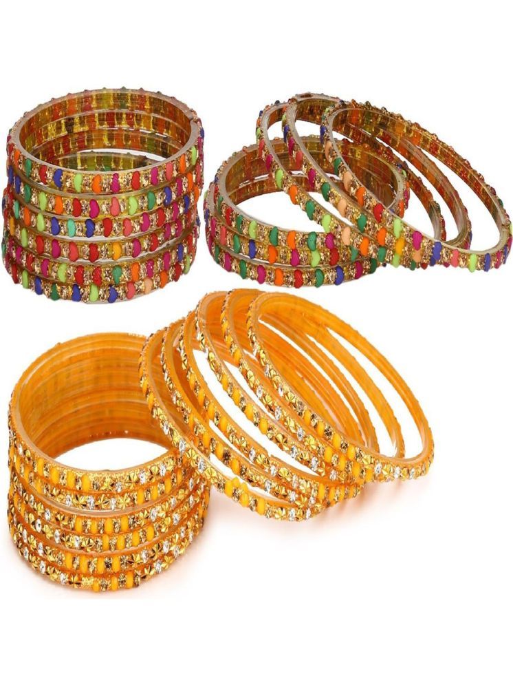     			Somil Multicolor Bangle Set ( Pack of 24 )