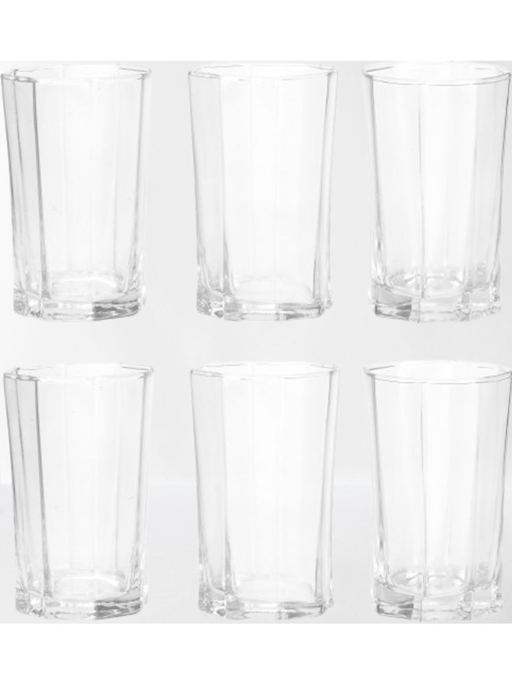     			Somil Party Glass/Beer Mug Glass Plain Water Glass 350 ml ( Pack of 6 ) Transparent