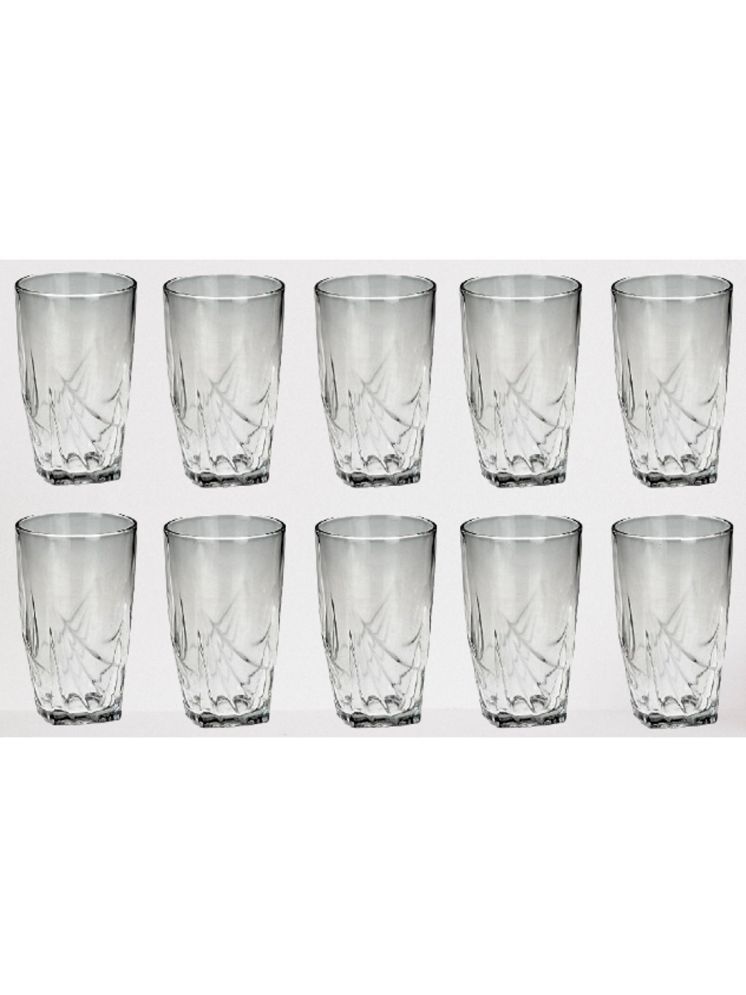     			Somil Party Glass/Beer Mug Glass Plain Water Glass 350 ml ( Pack of 10 ) Transparent