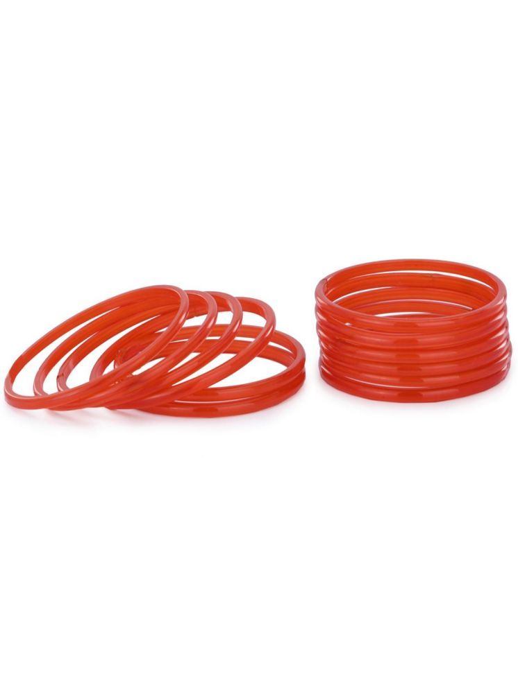     			Somil Red Bangle Set ( Pack of 12 )