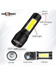 K. S. INTERNATIONAL TRADERS - 9W Rechargeable Flashlight Torch ( Pack of 1 )