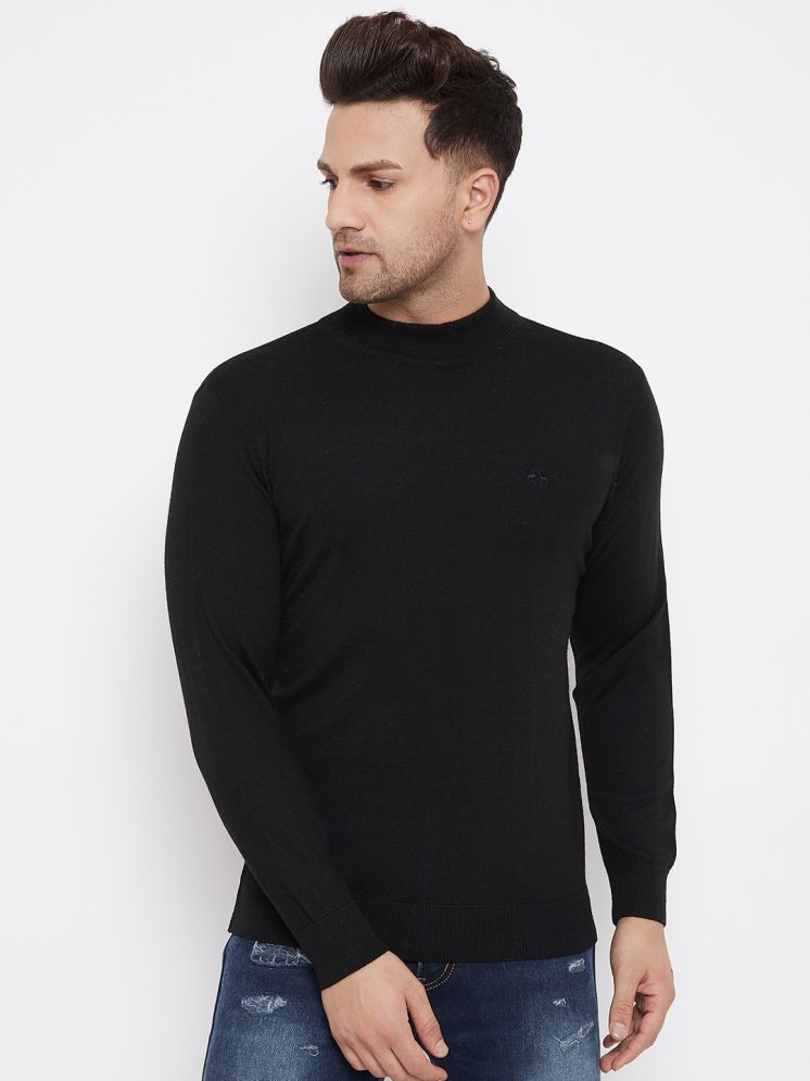     			98 Degree North Woollen High Neck Men's Full Sleeves Pullover Sweater - Black ( Pack of 1 )