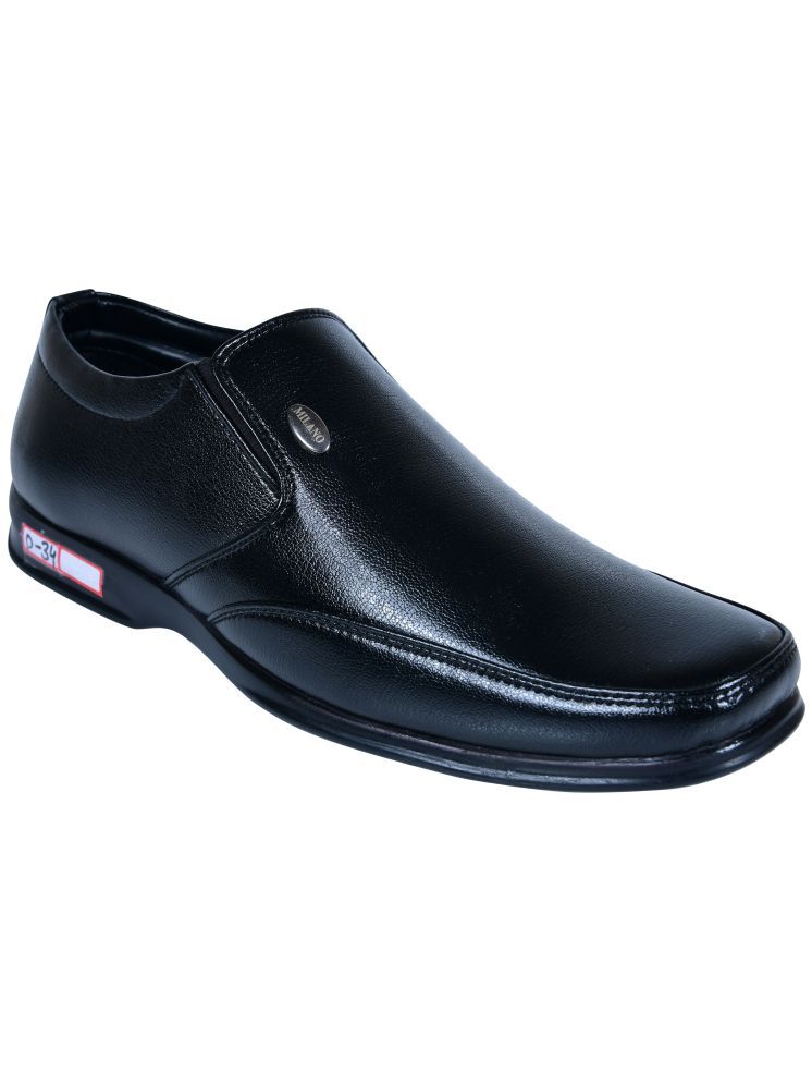     			Action Black Men's Slip On Formal Shoes