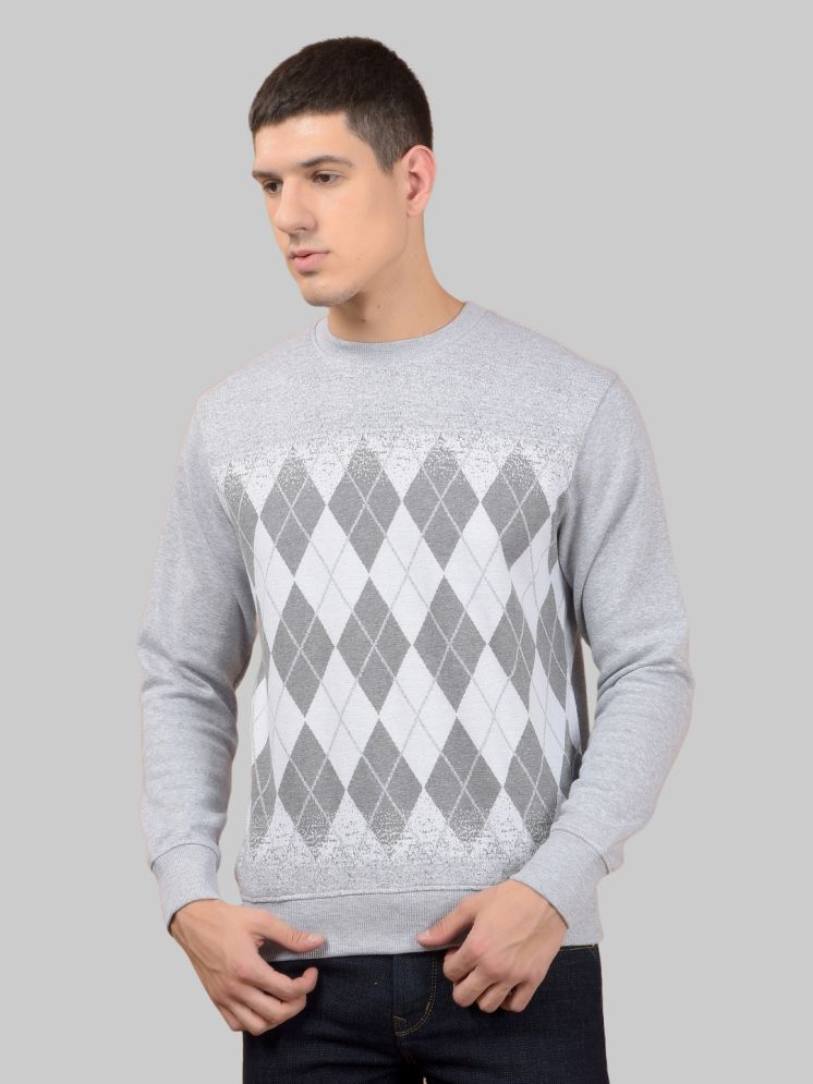     			Force NXT Cotton Round Neck Men's Sweatshirt - Grey ( Pack of 1 )