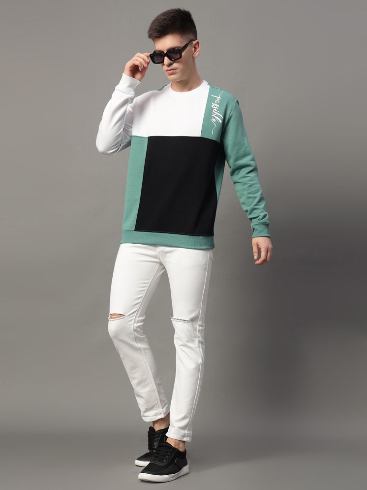     			GET GOLF Fleece Round Neck Men's Sweatshirt - White ( Pack of 1 )