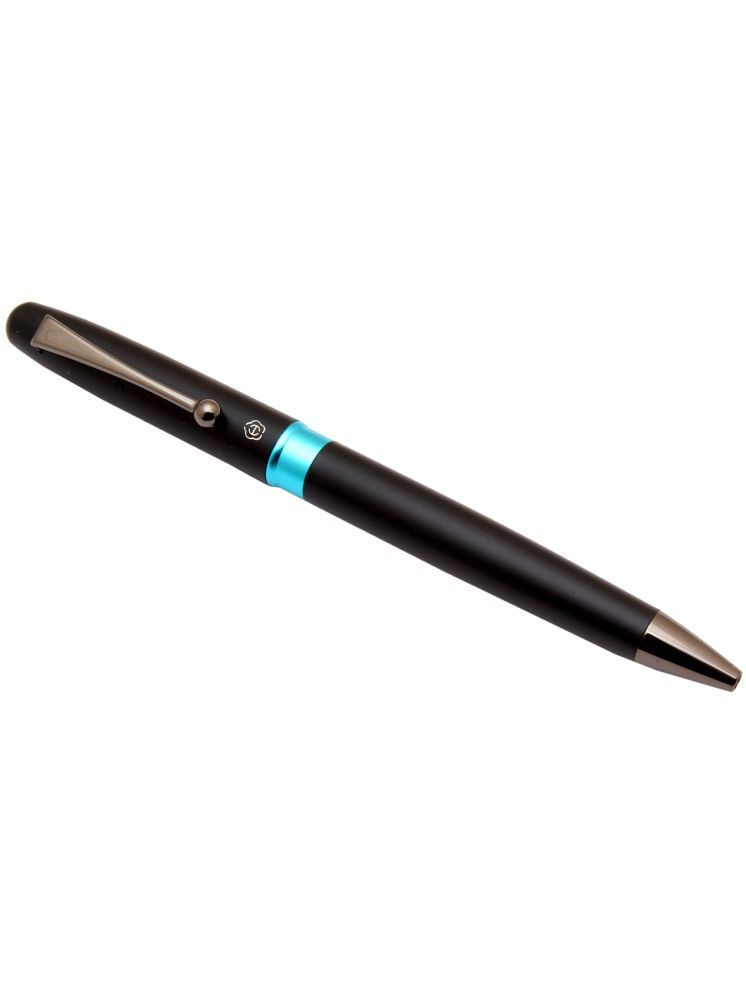     			Hero 2323 Matte Black Ballpoint Pen WIth Gunmetal Trims & Blue Refill Blue Band