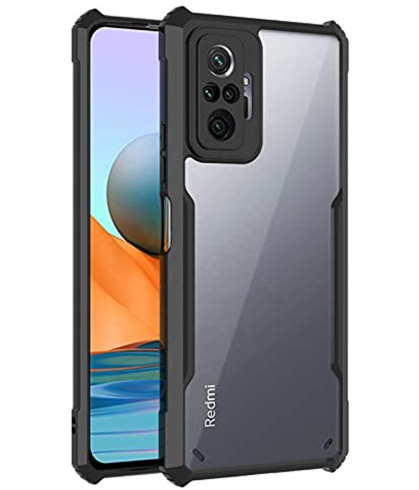     			KOVADO Black Hybrid Covers For Xiaomi Redmi Note 10 Pro - Shockproof