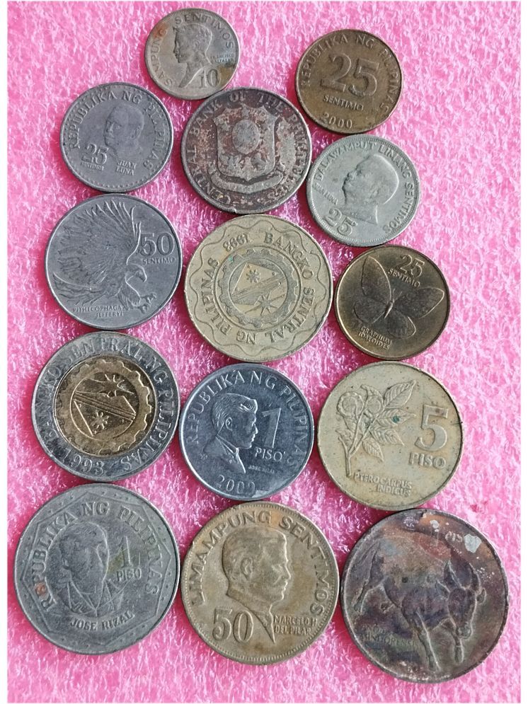     			PHILIPPINES 14 DIFF COINS SET