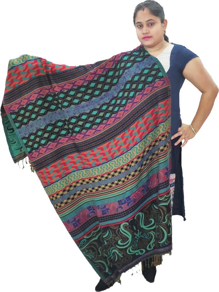     			Vrinde Multicolor Self Design Shawl - ( Pack of 1 )