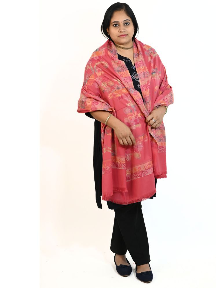     			Vrinde Pink Printed Shawl - ( Pack of 1 )