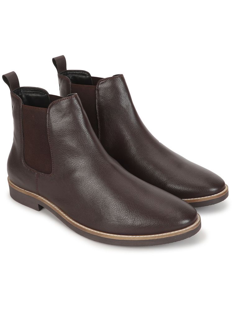     			Yoho Brown Men's Chelsea Boots