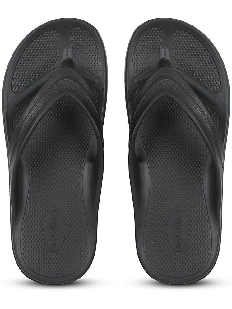     			Aqualite Black Men's Daily Slipper