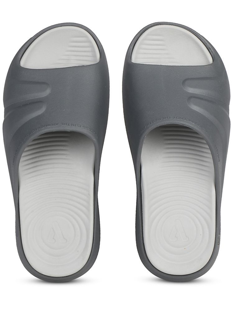     			Aqualite Dark Grey Men's Slide Flip Flop