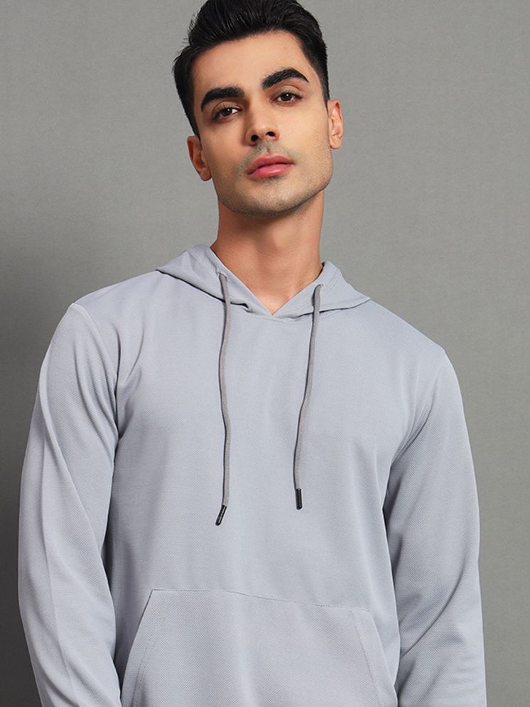     			Do & Be Fleece Hooded Men's Sweatshirt - Grey ( Pack of 1 )