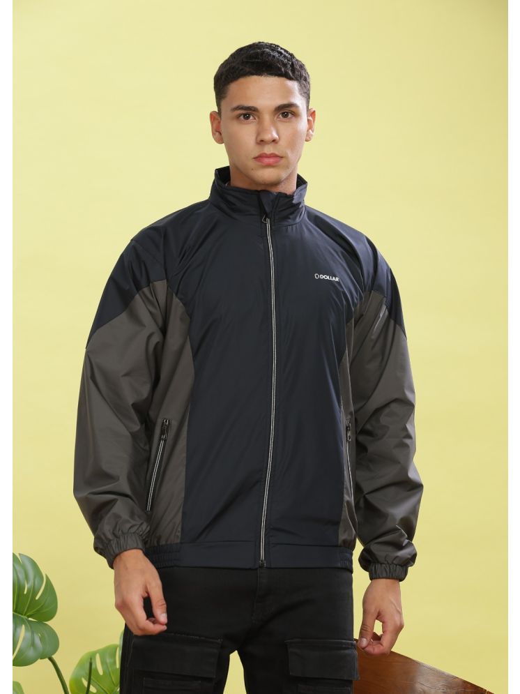     			Dollar Polyester Blend Men's Windcheater Jacket - Navy ( Pack of 1 )