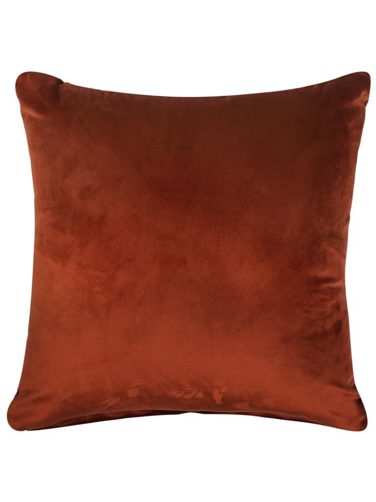     			Klotthe Set of 1 Cotton Solid Square Cushion Cover (40X40)cm - Brown