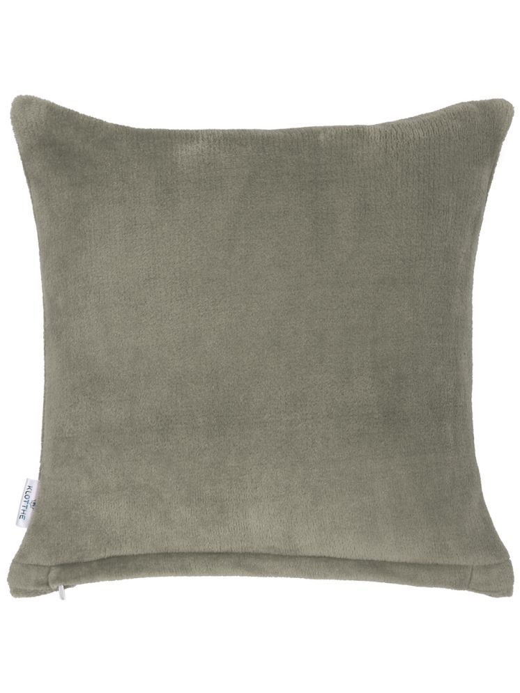     			Klotthe Set of 1 Woollen Solid Square Cushion Cover (30X30)cm - Gray