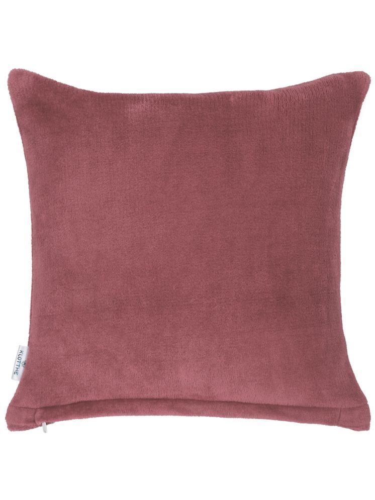     			Klotthe Set of 1 Woollen Solid Square Cushion Cover (30X30)cm - Nude